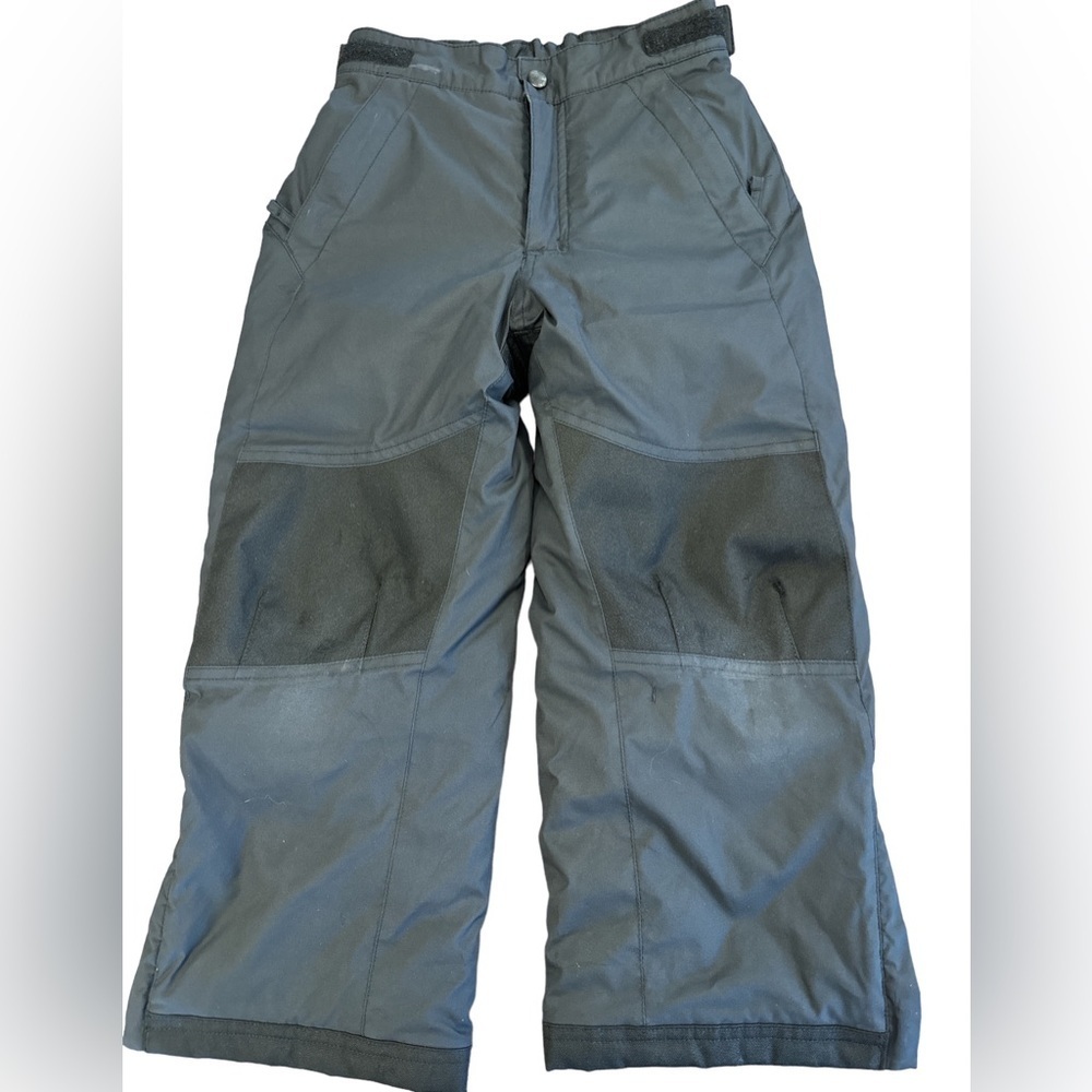 L.L.Bean Youth Snow Pants. Black‎ Excellent Reenforced Knees and Bottom Sz 5-6